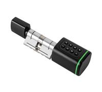 Cerradura electrónica inteligente para puerta de casa con tarjeta de chip llave de seguridad mecánica y desbloqueo de aplicaciones, cilindro electrónico resistente al agua, cerradura de puerta