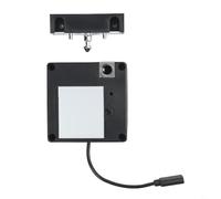 Cerradura electrónica invisible para gabinete, cerradura de puerta de cajón con sensor sin llave, para almacenamiento de oficina en casa, sistema de control inalámbrico, material ABS, negro