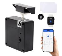 Cerradura Electrónica para Armario, Cerradura Inteligente para Cajones con 2 Tarjetas IC Cerradura Inteligente para Armario con APP NFC, Cerraduras Ocultas para Cajone, Caja, Taquilla, Buzone