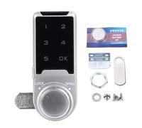 Cerradura Electrónica para Gabinete con Teclado de Contraseña Táctil, 30mm Plata - Anti Robo, Código de Seguridad, Cerradura para Cajones y Armarios