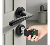 Cerradura electrónica para puerta de casa, código inteligente con aplicación y tarjetas inteligentes, cerradura inteligente para puertas de 35 - 45 mm de grosor