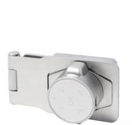 Cerradura electrónica recargable por USB para puerta de armario, cajón, refrigerador, cuerpo de aleación de zinc, sin taladro, montaje rápido de 0,5 segundos (B)