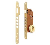 Cerradura emb.bulones tesa r100br566e c/redondo, dorada, esc/abierto