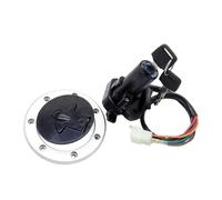 Cerradura Encendido Moto 1 Juego Interruptor Bloqueo Ignición Motocicleta Tapa Tanque Combustible Llave Para ZZR400 Para ZZR600 Para ZXR400/750 Para Ninja Para ZX7R
