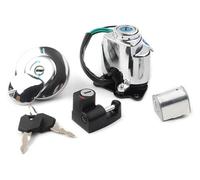 Cerradura Encendido Moto Para VT250 Para Shadow Para VT400 VT600 VT750 Interruptor Encendido Motocicleta Tapa Combustible Gasolina Juego Cerradura Barril Aluminio