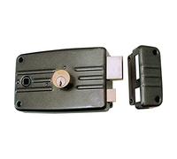 Cerradura Fer de sobreponer Art. 481 Cerradura para hierro, Cilindro interno y cilindro fijo, scrocco SEPARATO, Quadro Tirador mm 8. dotata de boquilla, abrazadera y tres llaves.