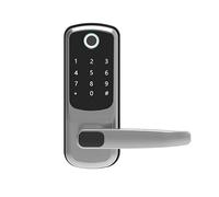 Cerradura inteligente, bloqueo de huellas dactilares. Cerradura de puerta inteligente electrónica TTLOCK Wifi con huella dactilar biométrica/contraseña/tarjeta inteligente/desbloqueo de llave/cargador