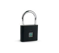 Cerradura inteligente, Cerradura de puerta biométrica, candado huella dactilar sin llave, cerradura seguridad con, funda equipaje eléctrica, inteligente, antirrobo(Nero)