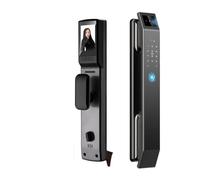 Cerradura Inteligente, Cerradura De Puerta Digital con Reconocimiento 3D, con Cámara, Huella Dactilar, Contraseña, Desbloqueo, Cerradura Electrónica Sin Llave,Cerradura Inteligente Puerta Exterior(D1