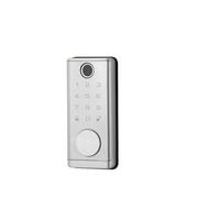 Cerradura inteligente, Cerradura De Puerta Electrónica Digital Con Tarjeta Rfid Contraseña Huella Dactilar Intelinte, Entrada Sin Llave Tuya, Cerraduras Biométricas Digitales(Grey Bluetooth Tuya)