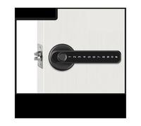 Cerradura inteligente, Cerradura de puerta inteligente con huella dactilar, Bluetooth, inalámbrica, digital, sin llave, control remoto seguridad for el hogar(Nero)