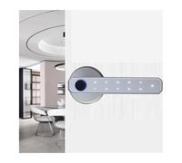 Cerradura inteligente, Cerradura de puerta inteligente con huella dactilar, Bluetooth, inalámbrica, digital, sin llave, control remoto seguridad for el hogar(Silver)