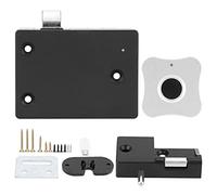 Cerradura inteligente con huella dactilar para armarios, bloqueo electrónico de aleación de aluminio, pequeña y segura, reconocimiento rápido 360° - gestión múltiple, batería (Panel de aleación de