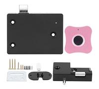 Cerradura inteligente con huella dactilar para armarios, bloqueo electrónico de aleación de aluminio, pequeña y segura, reconocimiento rápido 360° - gestión múltiple, batería (Panel de aleación de