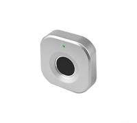 Cerradura inteligente de cajón de huellas dactilares sin llave, mango electrónico recargable por USB, para oficina, escritorio, gimnasio, taquilla, baño, almacenamiento de zapatos de plástico (plata)