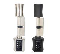 Cerradura inteligente de cilindro con control remoto sin llave, cerradura electrónica para puerta, aplicación WiFi, código digital, cerradura de tarjeta RFID (negro 60)