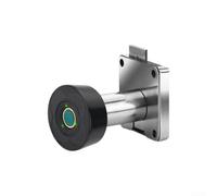 Cerradura inteligente de huellas dactilares para cajón y buzón con cilindro de aleación de zinc, cerradura biométrica diseñada para la seguridad del gabinete en la oficina y el hogar (negro)