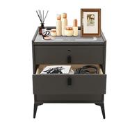 Cerradura inteligente de madera maciza 3 cajones (gris oscuro)