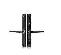 Cerradura inteligente de seguridad, Cerradura inteligente TTLock impermeable al aire libre huella dactilar aplicación código RFID cerradura de puerta electrónica sin llave Duradera y segura(1500W,2885