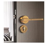 Cerradura inteligente, Manija de puerta inteligente, perilla Interior Exterior, palanca con cerradura y llave, dormitorio, baño, negro for el hogar, imán, habitación aleación aluminio