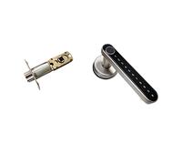 Cerradura inteligente para puerta, Cerradura de puerta con huella dactilar, cerradura, electrónica, contraseña, pestillos antirrobo inteligentes, manija inalámbrica dividida(Silver)