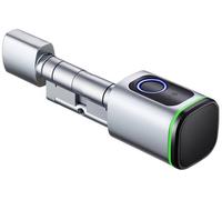 Cerradura inteligente SDL-S1-S90 de 90 mm con huella dactilar (plateada) - AVATTO