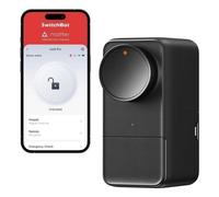 Cerradura inteligente SwitchBot Lock Pro Negro Bluetooth ABS PC Aluminio AA