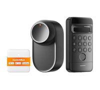 Cerradura inteligente SwitchBot Lock Ultra Vision Combo Bluetooth Reconocimiento facial y App Compatible con Alexa, Google Home y Apple HomeKit