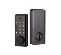 Cerradura inteligente TTLock con pantalla táctil y entrada sin llave, cerradura de puerta inteligente, cerradura electrónica con cerrojo y huella dactilar, con llave mecánica