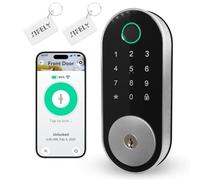 Cerradura inteligente WiFi integrada con teclado: cerradura de puerta de entrada Sifely sin llave, teclado digital, cerrojo electrónico con acceso de huellas dactilares y código, bloqueo automático