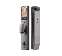 Cerradura inteligente WiFi rostro 3D vena palmar,intercomunicación hogar | Desbloqueo instantáneo de cara y palma en 3D
