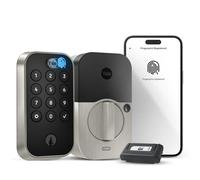 Cerradura inteligente Yale Assure Lock de dos toques en n quel satinado con teclado t ctil conectado Z-Wave (ZW3) y lector de huellas dactilares
