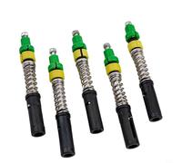 Cerradura interna para bastón de trekking con resorte que absorbe los golpes, accesorios de senderismo de plástico y acero para tubos de 12 mm, 14 mm, 16 mm, paquete de 5 (para tubo de 16 mm)