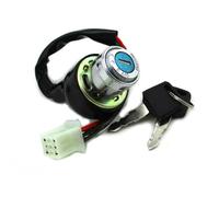 Cerradura Interruptor Llave Encendido para Meerkat para Kazuma 50cc 70cc 90cc 110cc 125cc ATV Quad 4 Wheeler 6 Cables Pin On Lock Off Interruptor Llave Encendido + 2 Llaves