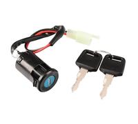 Cerradura Interruptor Llave Encendido para Suzuki 50cc-250cc Quad 4 Wheeler ATV Interruptor Encendido Pit Bike Motocicleta Interruptor Cable Cerraduras Puerta 2 Llaves(2 Wires Male Plug)