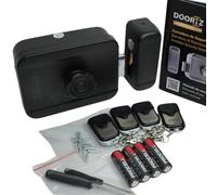 Cerradura invisible de seguridad de acero con mandos | Cerrojo inteligente antirrobo y antiokupas para puerta exterior e interior | Entrada USB-C y pilas Procell - DOORIZ ONE