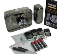 Cerradura invisible de seguridad de acero con mandos | Cerrojo inteligente antirrobo y antiokupas para puerta exterior e interior | Entrada USB-C y pilas Procell - DOORIZ ONE