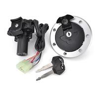 Cerradura llave Compatible Con Para ZR400 XANTHUS 1992-1995 Interruptor De Encendido Con Cerradura De Asiento Con Llave Y Tapa De Tanque De Combustible