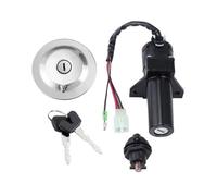 Cerradura Llave Encendido Para YBR125 Kit Interruptor Bloqueo Ignición Motocicleta Bloqueo Barril Tapa Combustible Interruptor Encendido