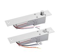 Cerradura Magnética, Cerradura de puerta de mortaja electrónica de caída de baja temperatura Cerradura de perno eléctrico a prueba de fallos DC12V con retardo de tiempo for de Control de acceso(2Wires