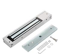 Cerradura Magnética, Cerradura magnética eléctrica impermeable for interiores y exteriores, cerradura electromagnética de fuerza de retención de 280KG y 600LBS, puerta única a prueba de fallos de 12V