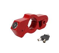 Cerradura Manillar Motocicleta Freno Manillar Seguridad Manija Motocicleta Scooter Cerradura Sólida con 2 Llaves Disco Candado(1Pcs Red)