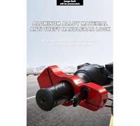Cerradura Manillar para moto Aleación Aluminio 19.5cm Cerradura | Aleación aluminio para premium, desgaste, no se deforma, instalación rápida, al vehículo(blue)