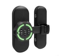 Cerradura mecánica de aleación de zinc para puertas correderas de granero, gabinetes de baño y sistemas de armario con opciones de rotación dual
