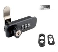 Cerradura mecánica de combinación para muebles de oficina, ABS de aleación de zinc, cajón de archivador, puerta de gabinete con indicador de estado rojo y verde, llave de respaldo, tamaño doble