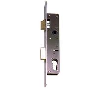 Iseo Cerradura metálica 740 – Picaporte y palanca, acero aleado, cromo – Puertas de entrada