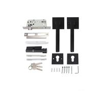 Cerradura moderna para manija de puerta interior para dormitorio y sala de estar, funcionamiento silencioso, fácil instalación, construcción de aluminio espacial