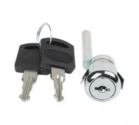 Cerradura para archivador con varilla, mecanismo de bloqueo triple, cerradura de puerta de aleación de zinc para gabinete de metal y archivador de oficina, cerradura central de muebles (largo)