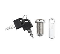 Cerradura para armarios, Cam Lock Paquete De 5 Plata 16-30mm Con 2 Llaves(30mm)