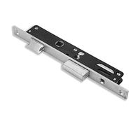 Cerradura para aspiradoras 'Serie 92' para puertas de aluminio. Con orificio Cilindro ovalado, 1 punto de cierre. Sin Cilindro y Contraplaca. interasse 70 mm. Con Guía.